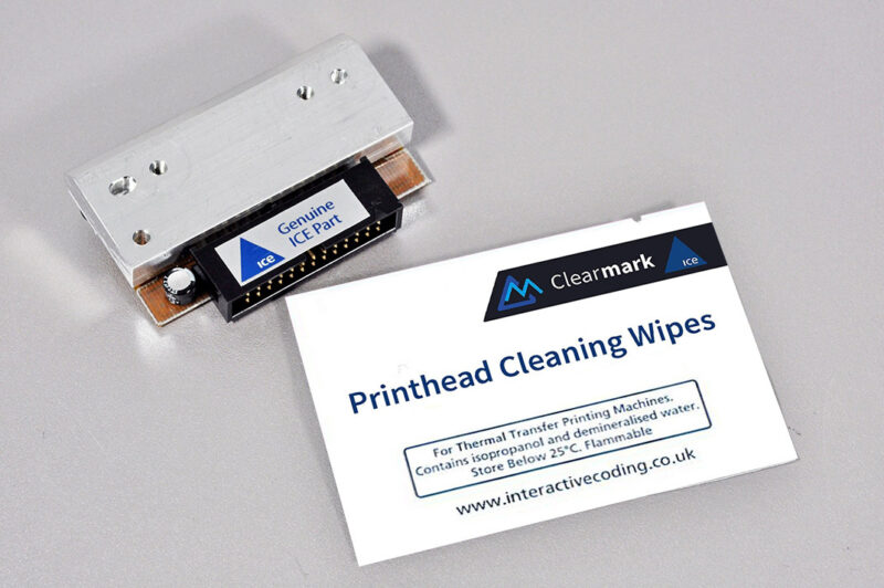 Printhead and wipe Clearmark edit